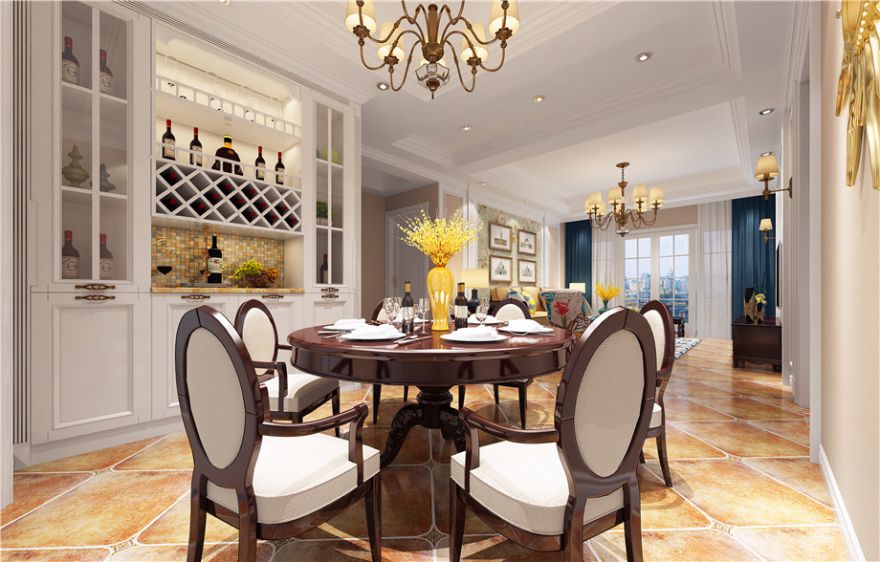 石家莊裝修案例同祥城 美式鄉(xiāng)村風(fēng)格 127平